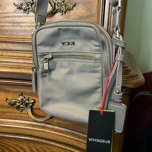 Tumi Voyageur Persia Small Crossbody Bag in Gray Fog